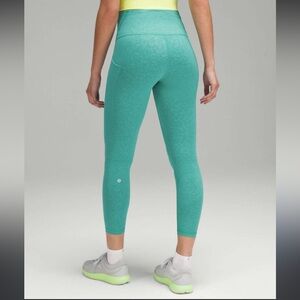 Lululemon Wunder Train High-Rise Tights with pockets Blaze Maldives Green size 4